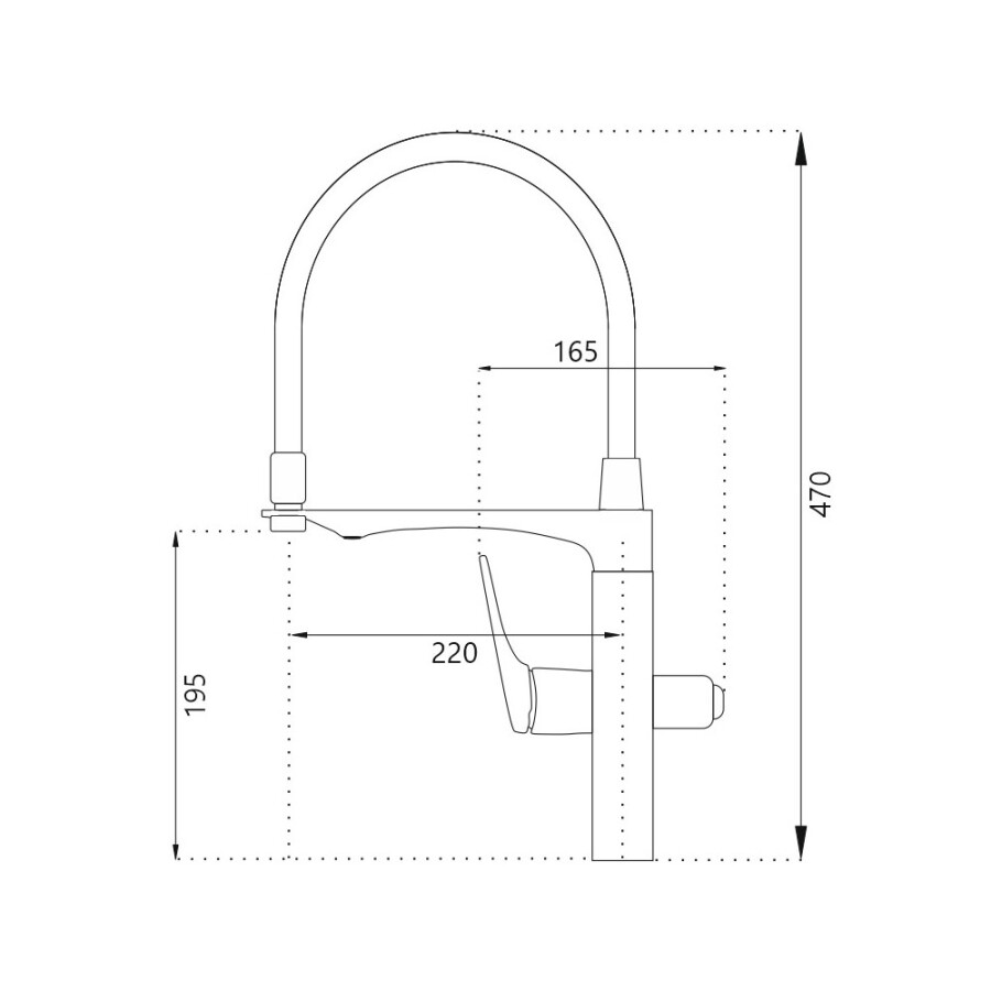 Haiba HB76816-7 Смеситель для кухни с гибким изливом и подключением фильтра для воды