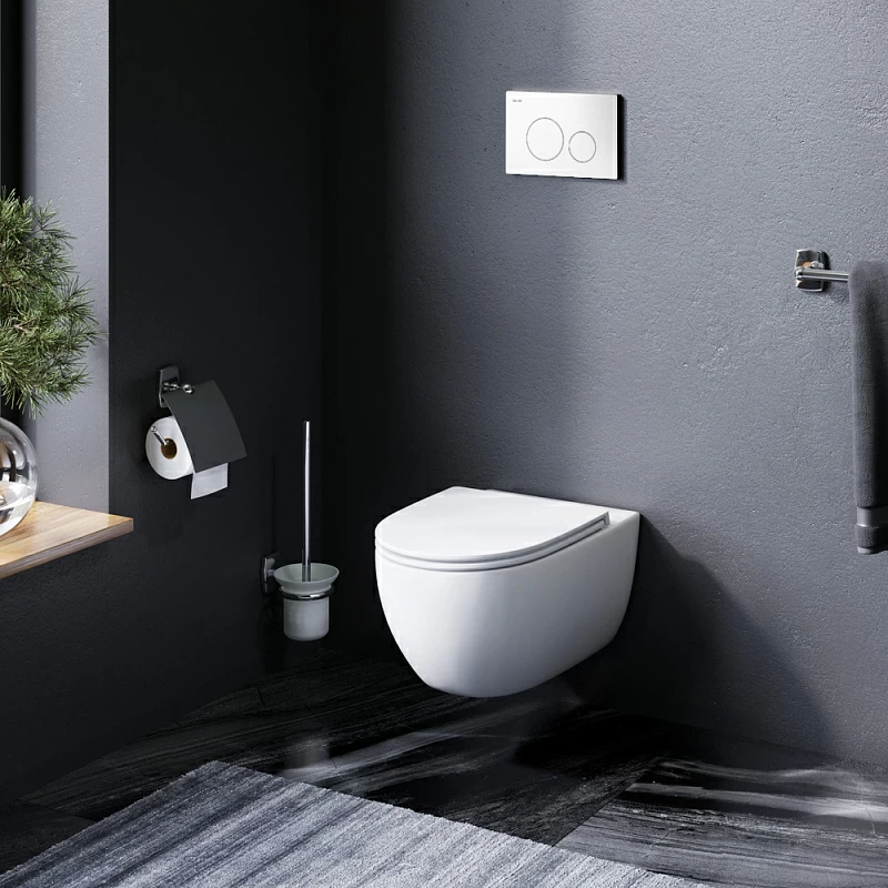 Am.Pm Awe унитаз подвесной с инсталляцией и клавишей смыва IS49001.111700