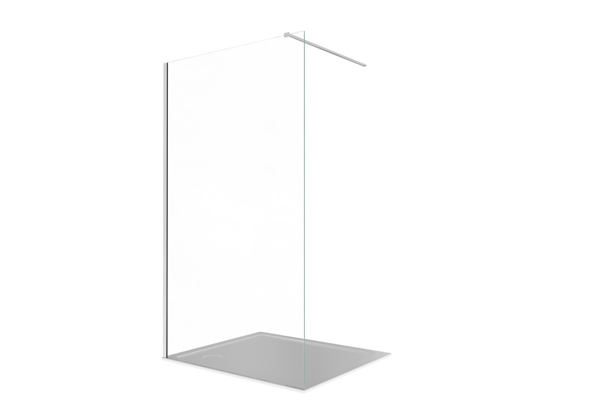 Aquatek AQ.WI.120.3CH Душевая перегородка Walk In 120см с держателем 1200мм хром прозрачное+матовое