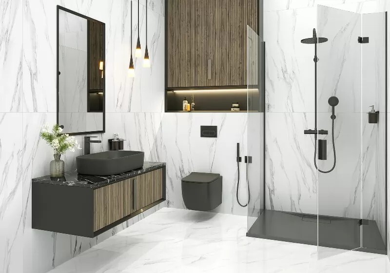 Керамогранит 60120STA15P LCM Statuario Silver Полированный 600 x 1200 x 7 мм.