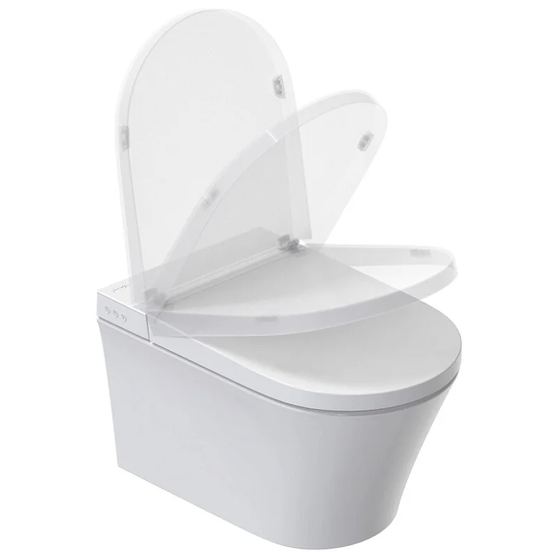 Jacob Delafon Siene инсталляция с умным безободковым унитазом, кнопкой смыва и сиденьем E34360-00