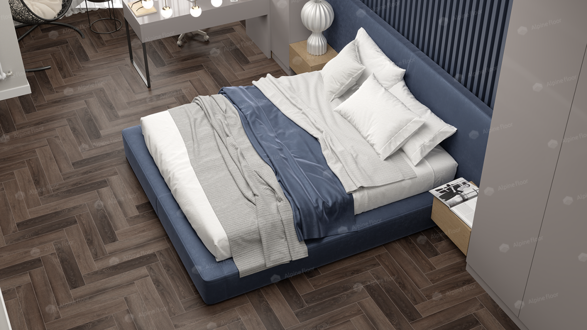 Alpine Floor Parquet Light SPC ламинат Дуб Фафнир ECO 13-16AB-R 600 х 125 х 4мм