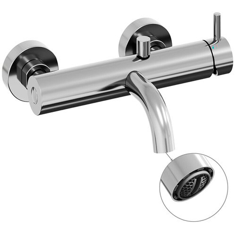 Ravak Espirit ES 022.00 Смеситель для ванны настенный хром X070199