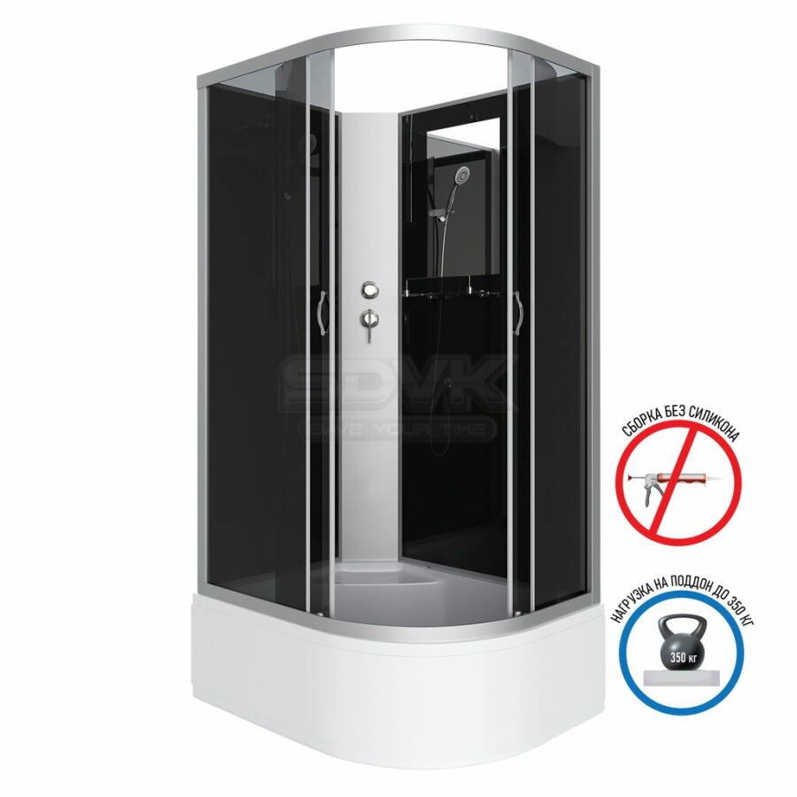 Niagara NG 2510-14LBK Душевая кабина 120x80 Без крыши левосторонняя 25101434LBK