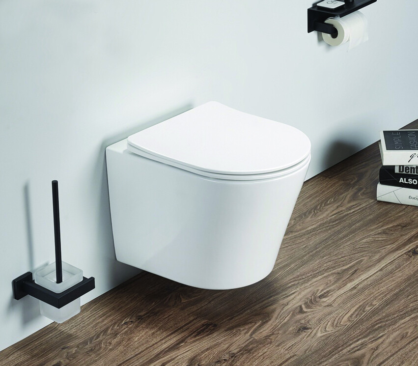 Azario Teramo AZ-0053 SP унитаз подвесной безободковый с сиденье