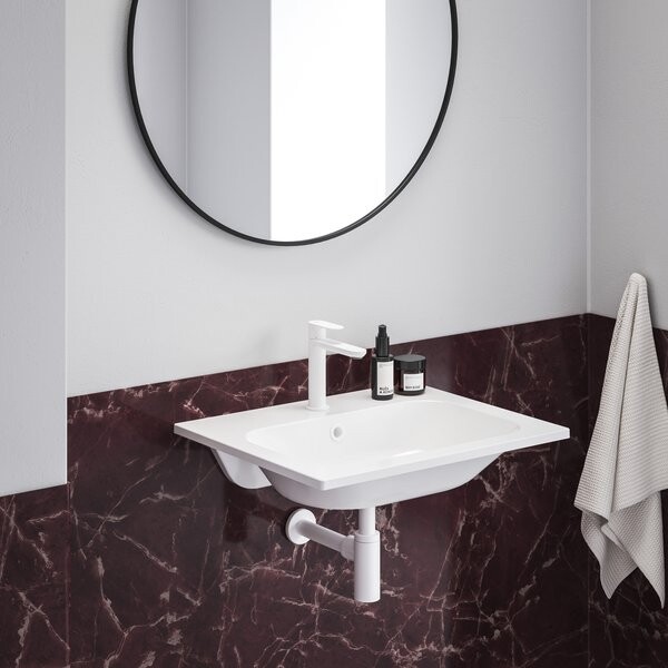 Ravak Eleganta BeCool Смеситель для раковины белый матовый X070410