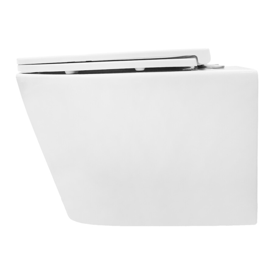 Унитаз подвесной Azario NOVE 360х530х365 безободковый, система смыва "Торнадо", быстросъемное сиденье микролифт AZ-9312T