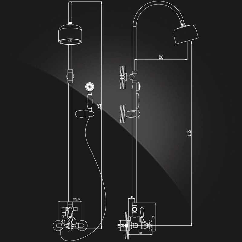 Elghansa Shower Set 6700971-2C Душевая система без излива