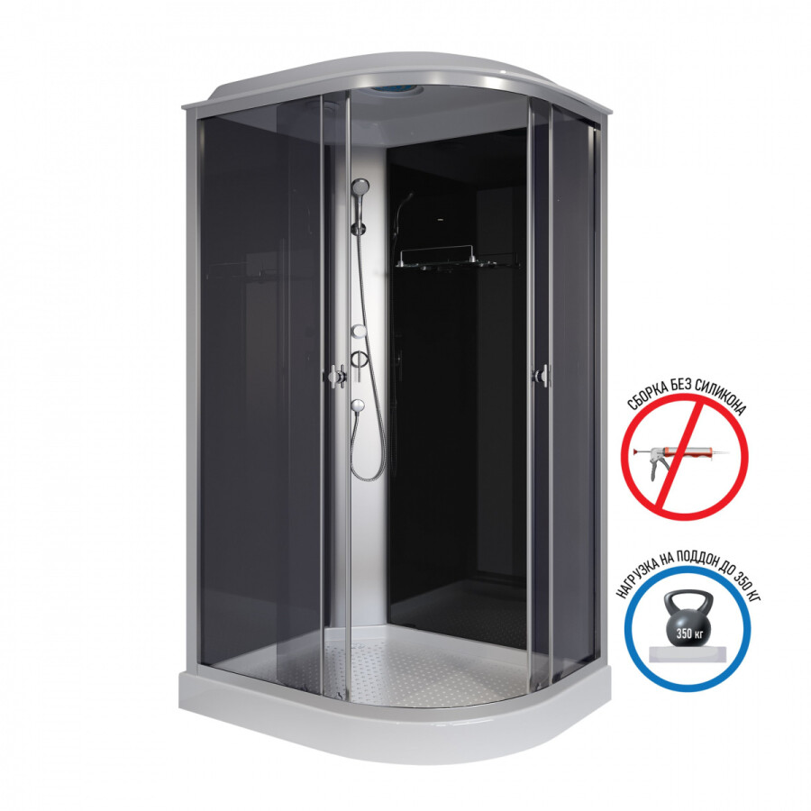 Niagara Eco Душевая кабина 120x80 Тропический душ Левая E120/80/13L/ТN