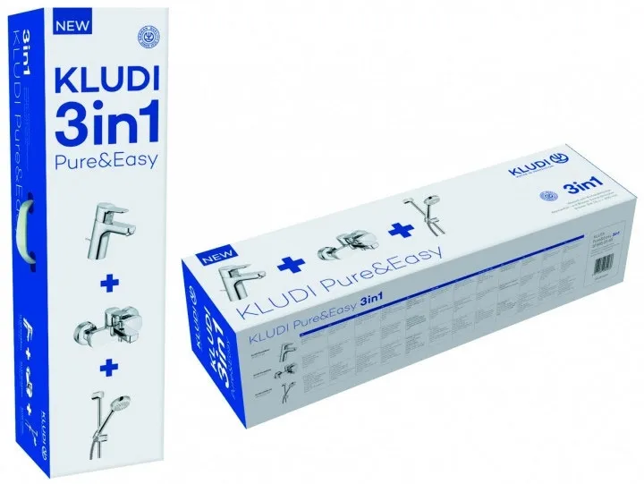 Kludi Pure&Easy набор смесителей для ванны 376850565