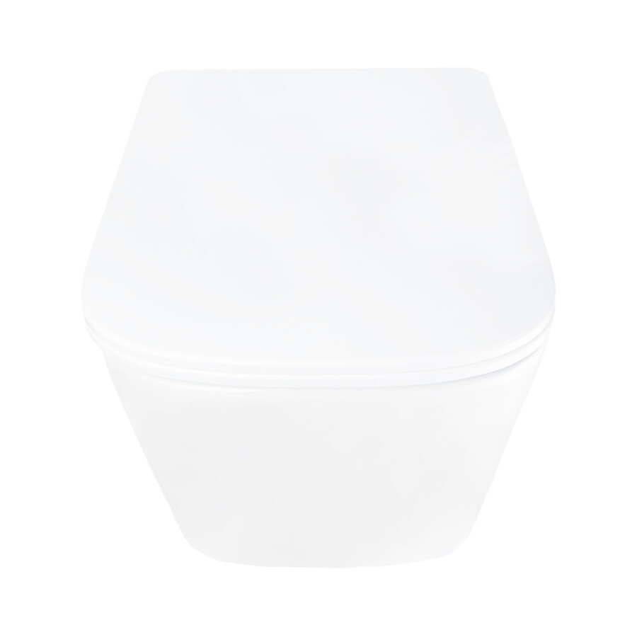 Унитаз подвесной Azario AIRA 340х485х365 безободковый, система смыва "Скрытое Торнадо", с быстросъемным сиденьем "Микролифт" AZ-5171T-WHT