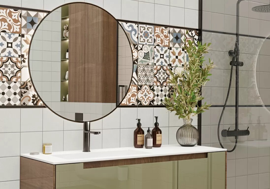 New Trend Дизайн Арт Айвори / Design Art Ivory Керамическая плитка настенная 300 x 600 x 9 WT36DST01