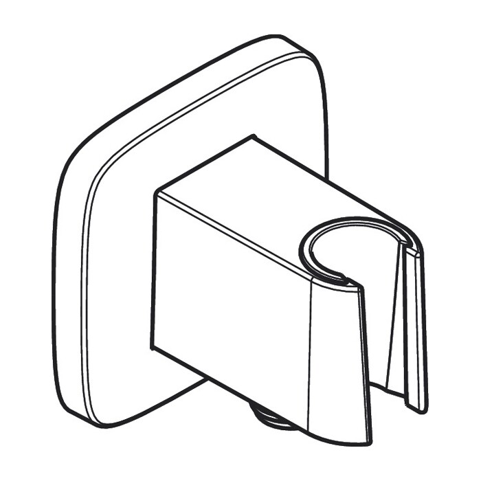 Hansgrohe FixFit Q Шланговое подключение с держателем для душа белый матовый 26887700