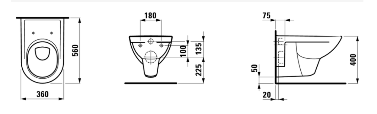 Laufen Pro 8.2095.0.000.000.1 подвесной унитаз + инсталляция Alcaplast