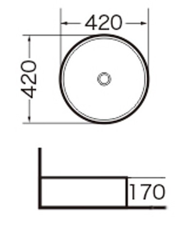 Раковина Grossman Classic GR-3014 (420х420х170) белая,1 место