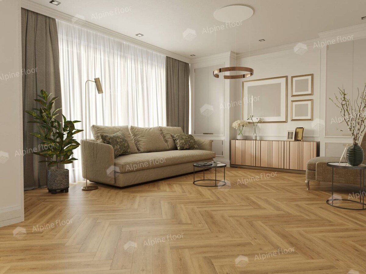 Alpine Floor Parquet Light SPC ламинат Дуб Буна ECO 13-30AB 600 х 125 х 4мм