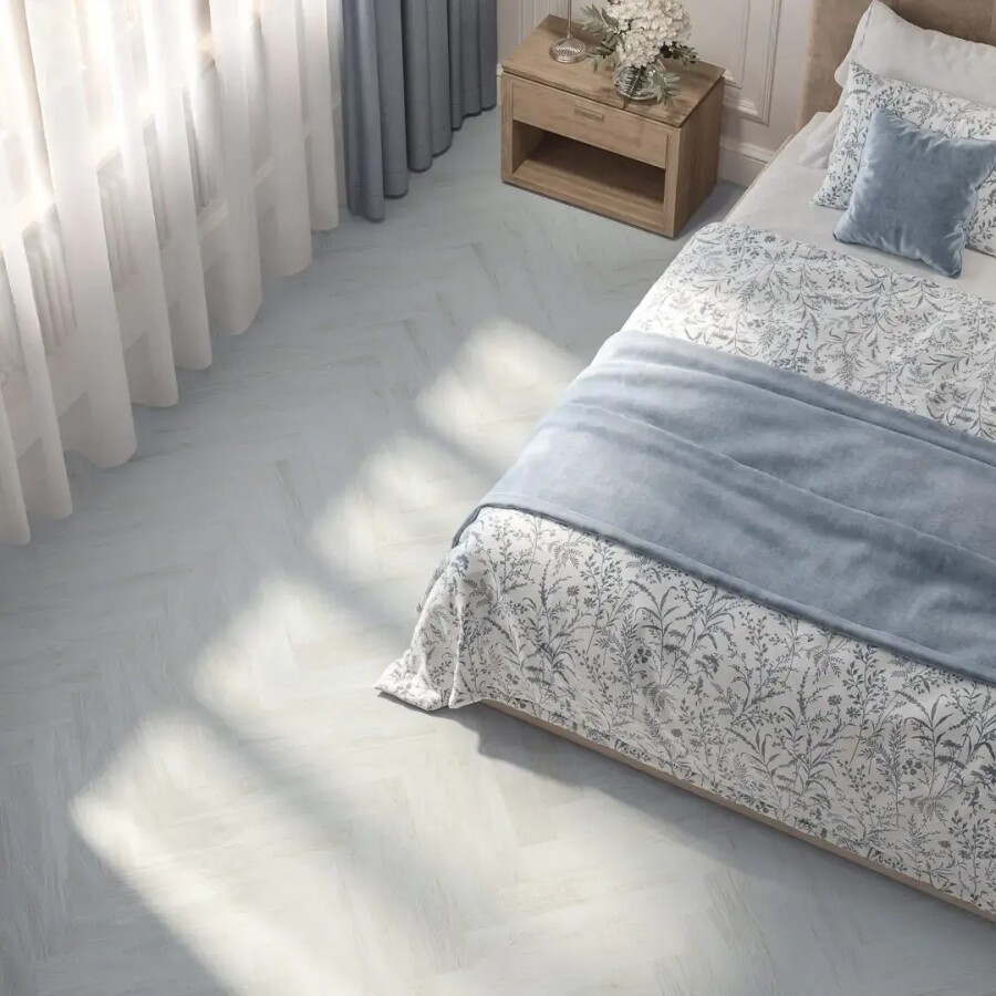 Керамический гранит Kerama Marazzi Прованс Монпелье синий светлый матовый обрезной 9,6x60x0,9 KM1060G0021R