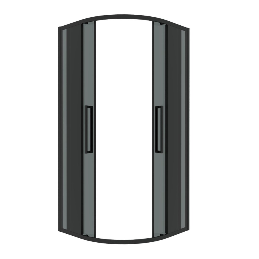 Душевое ограждение Grossman Cosmo 301.K33.02.9090.21.10 (90х90х195) четверть круга,раздвижная,черный матовый,стекло тонированное, 1 место