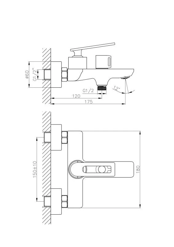 Haiba смеситель для ванны HB60589