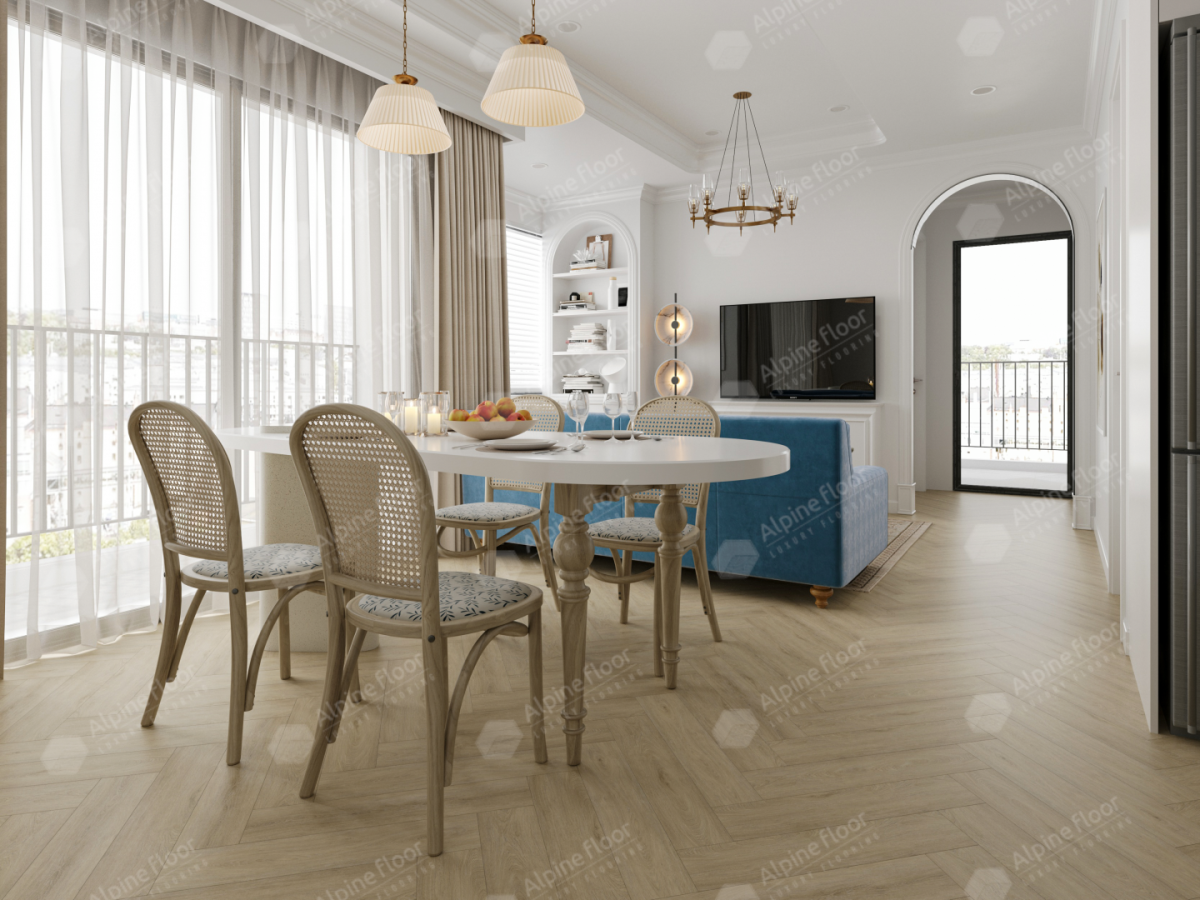 Alpine Floor Parquet Light SPC ламинат Дуб Денеб ECO 13-25AB-R 600 х 125 х 4мм