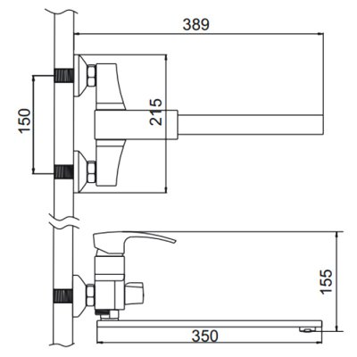 Gerhans K14 смеситель для ванны K13114