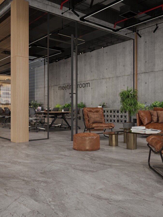 Alpine Floor Stone Premium LVT Кварцвиниловая плитка Барбо ЕСО 26-6 940 х 470 х 2,5 mm