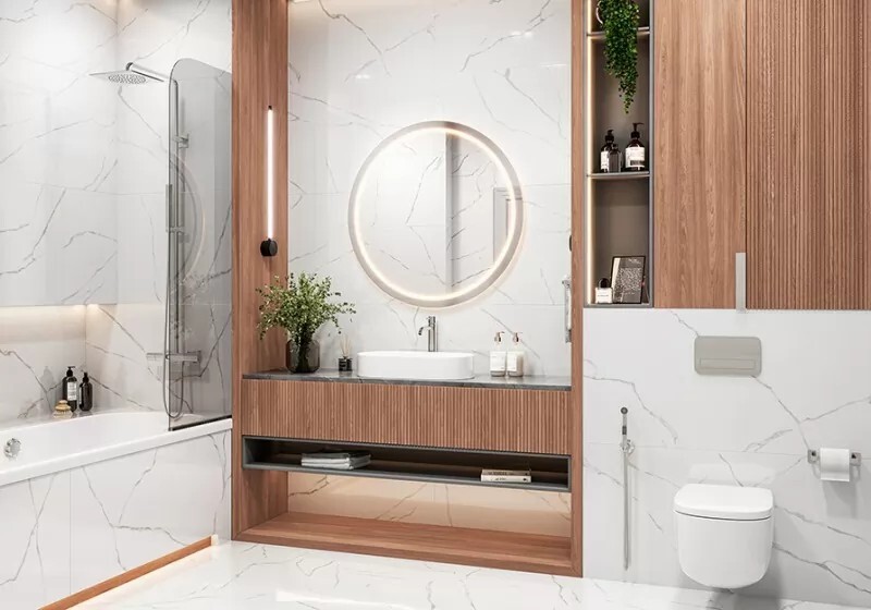 Керамогранит 6060AMR00P LCM Atlantic Marble Полированный 600 x 600 x 8 мм.