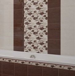 Газкерамика Лаура 20х30см плитка настенная шоколад матовая 