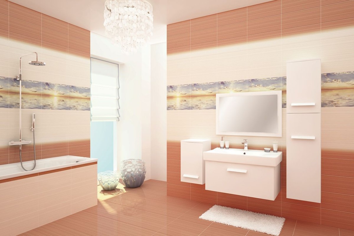 Cersanit Cherry 20х44 см плитка настенная бежевая