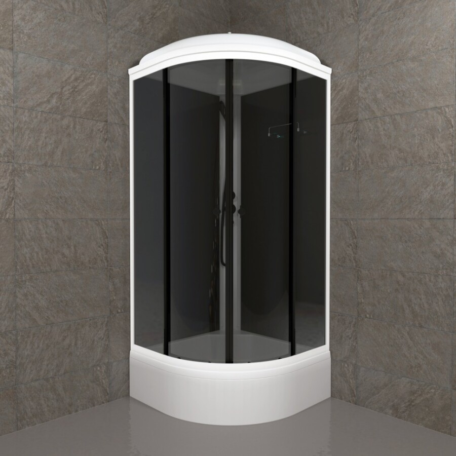 Triton Душевая Кабина Грэй-Блэк 90*90 В Щ0000067303