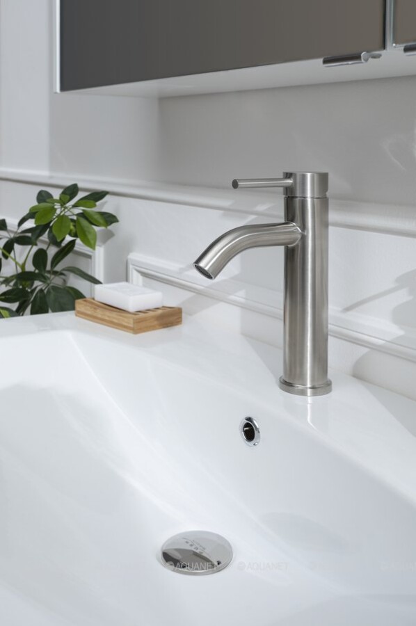 Aquanet Steel AF210-10S смеситель для раковины сатин
