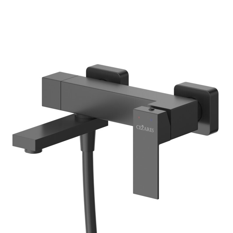 Смеситель для ванны и душа в комплекте с ручным душем, шлангом и держателем CEZARES SLIDER-VD-NOP
