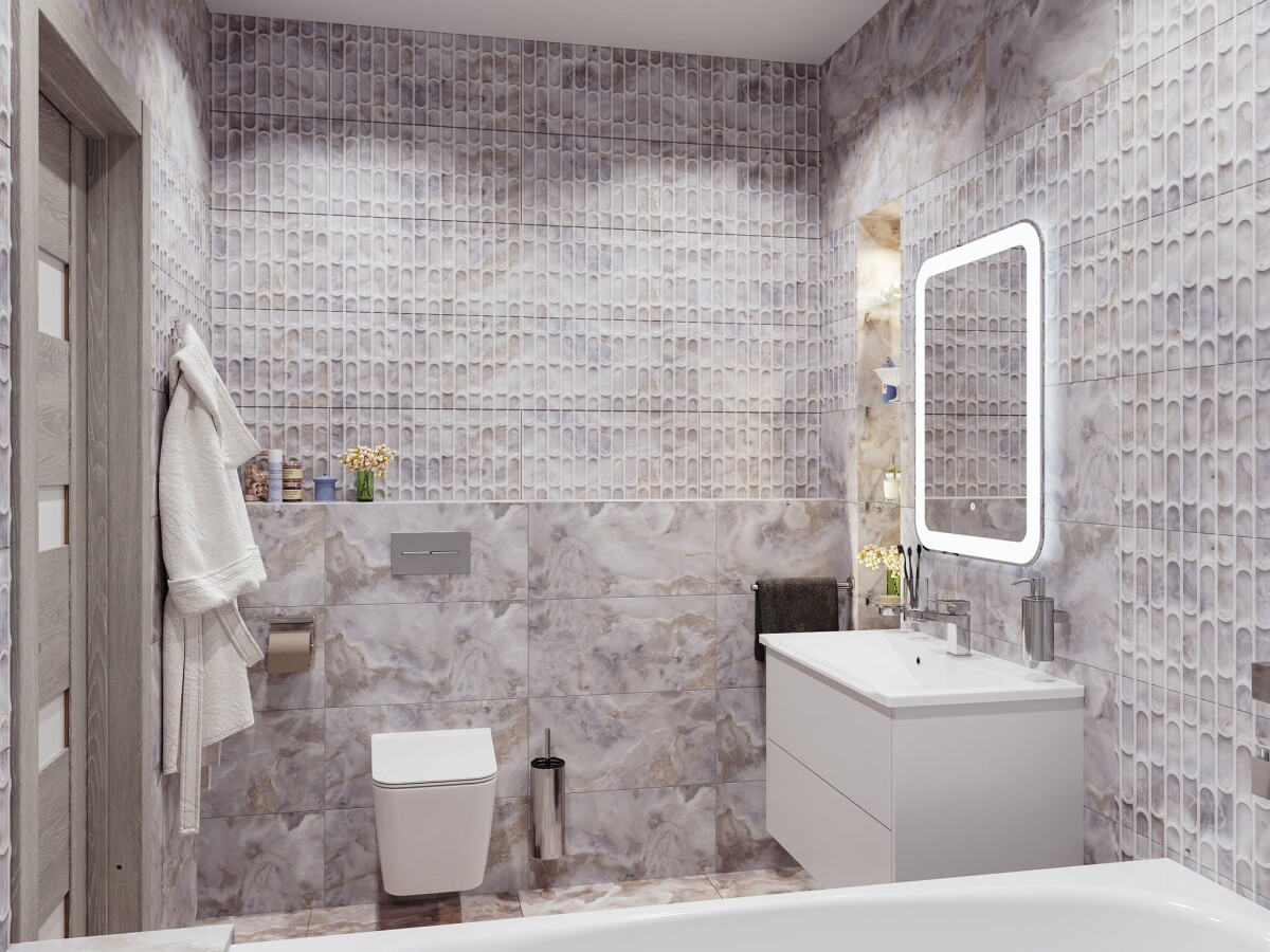 Керамическая плитка Cube Ceramica Influence Aqua Light 30*60 УТ000084545