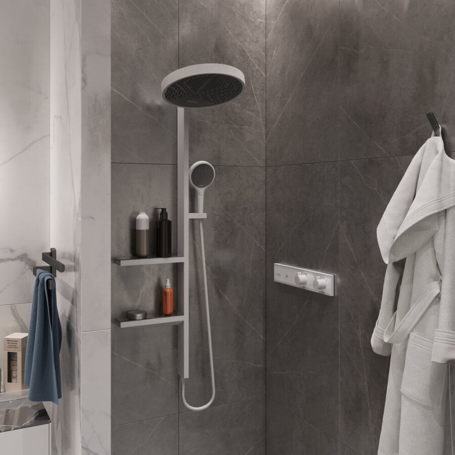 Hansgrohe Rainfinity Showerpipe 360 Душевой набор скрытого монтажа белый матовый 26842700