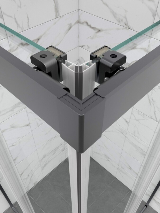 Душевое Ширма Triton pro Фикс-Графит 90х90 Щ0000077236