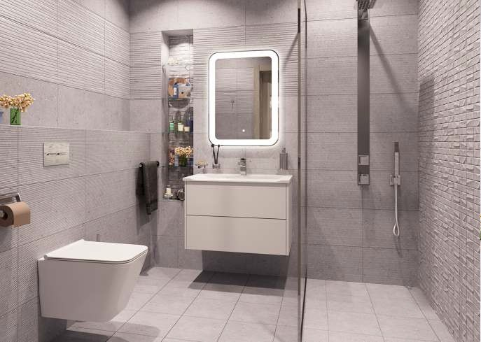 Керамическая плитка Cube Ceramica F-Rockberry Gris 30*30 УТ000049790