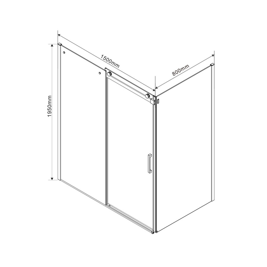 Vincea Como душевой уголок VSR-1C8015CL 150х80 хром, стекло прозрачное