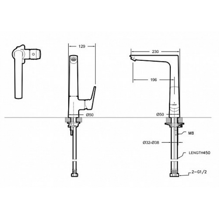 Bravat Real F7121179CP-2-RUS cмеситель для кухни хром
