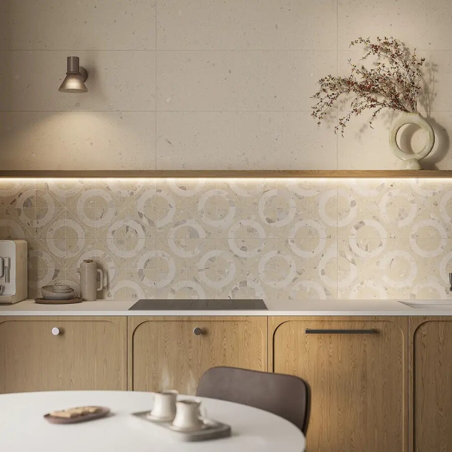 Керамический гранит Kerama Marazzi Прованс Тараскон Бежевый светлый матовый обрезной 60x60x0,9 KM6060G0701R
