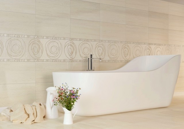 Golden Tile Crema Marfil Sunrise 60х3см бордюр настенный глянцевый (Н51351)