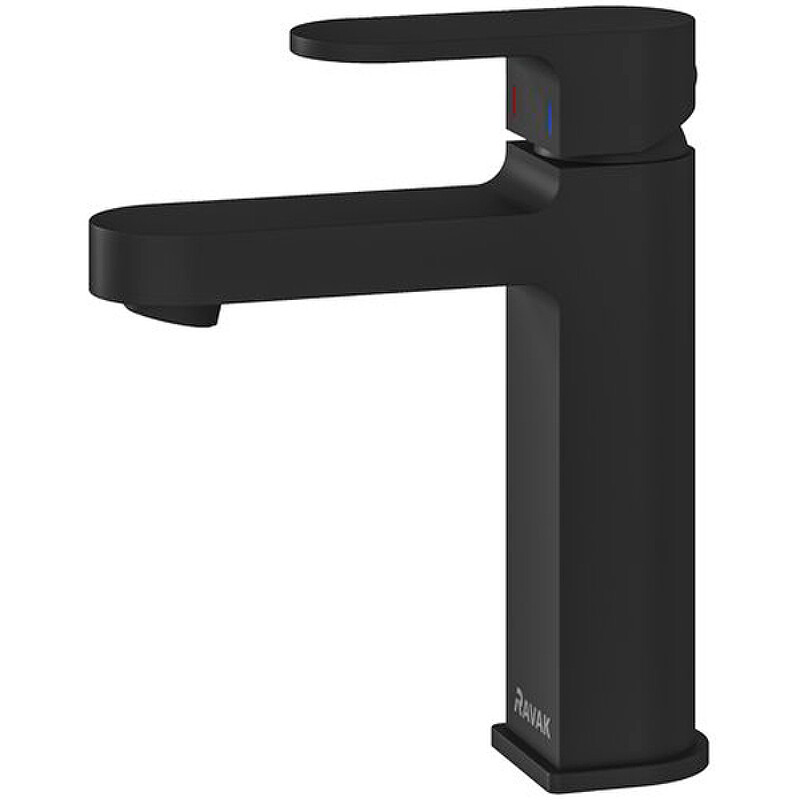 Ravak Chrome CR 014.20BL Смеситель для умывальника черный матовый X070428