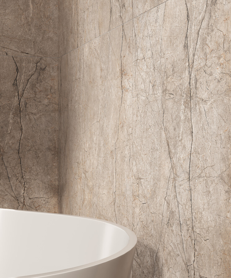 Керамогранит Cersanit Futura тонкий Silver Roots серый ректификат 60x120 A17124