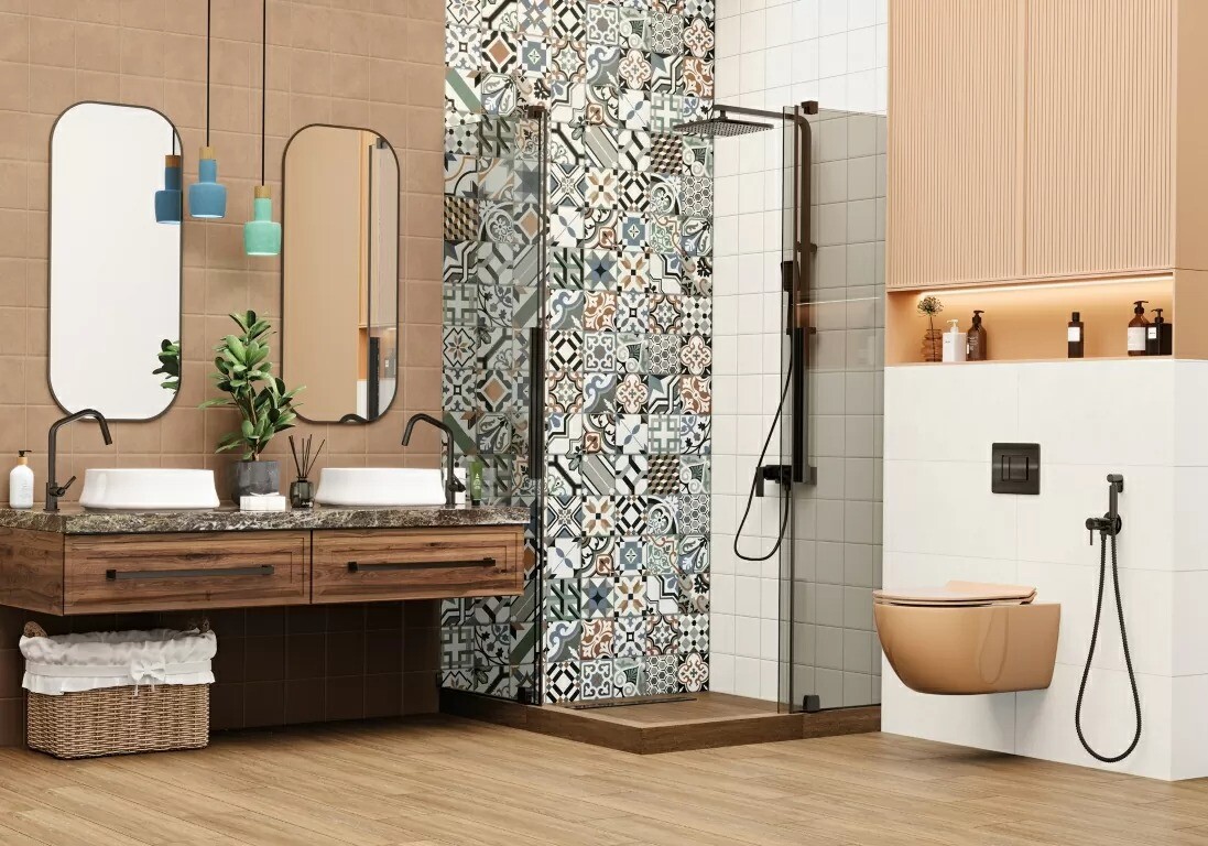 New Trend Дизайн Арт Айвори / Design Art Ivory Керамическая плитка настенная 300 x 600 x 9 WT36DST01