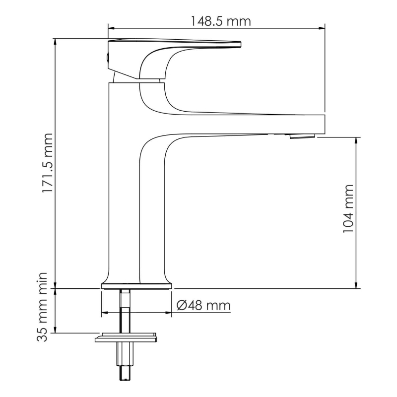 WasserKraft Asphe 7700 смеситель для раковины 7703