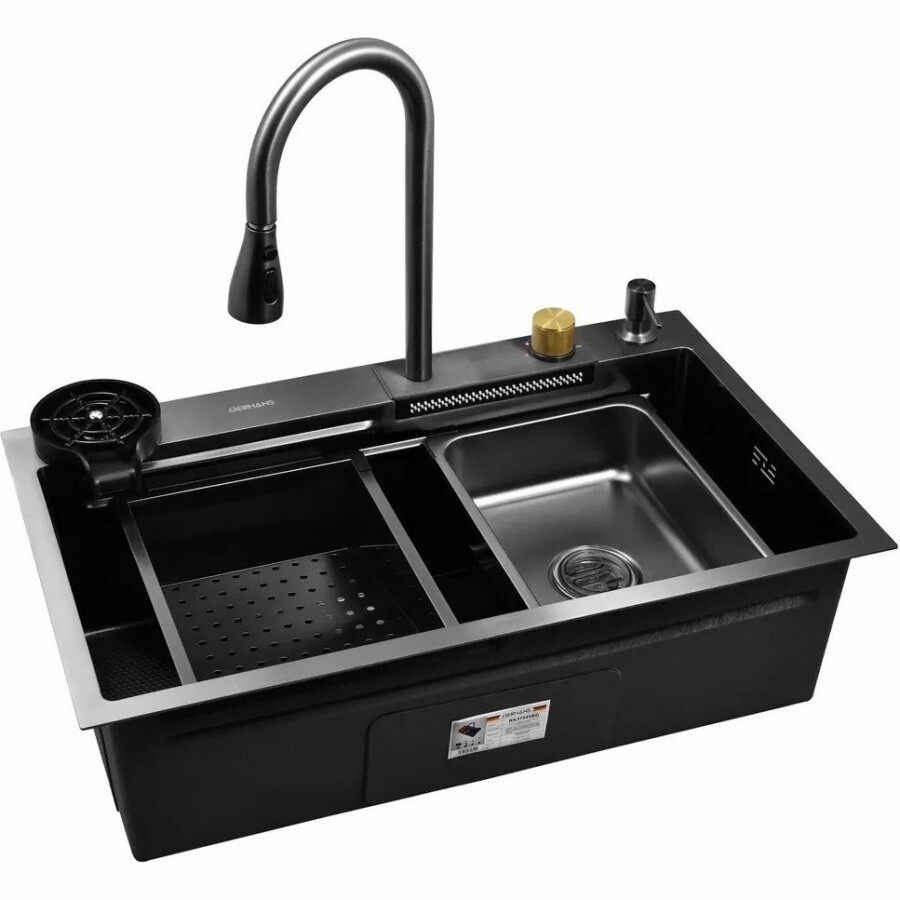 Gerhans мойка для кухни 1 мм, графит K37545BD Decor Графит