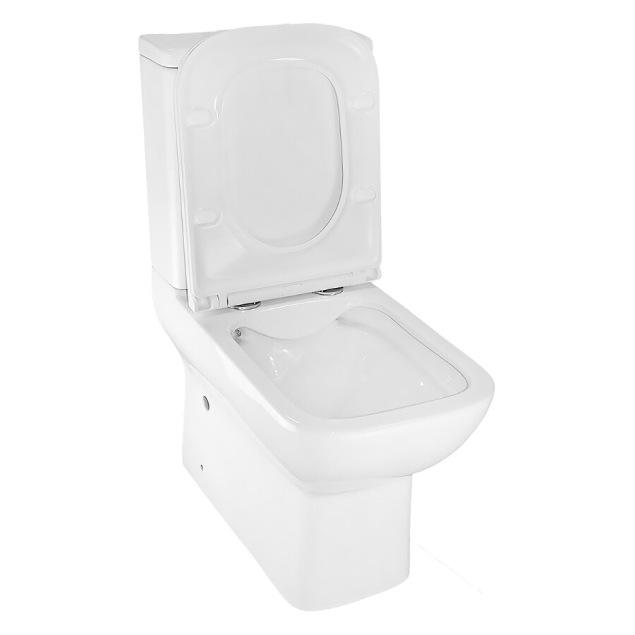 Унитаз-компакт Azario VARO 365х615х805 напольный, безободковый,с быстросъемным сиденьем Микролифт, дюропласт AZ-2171-1