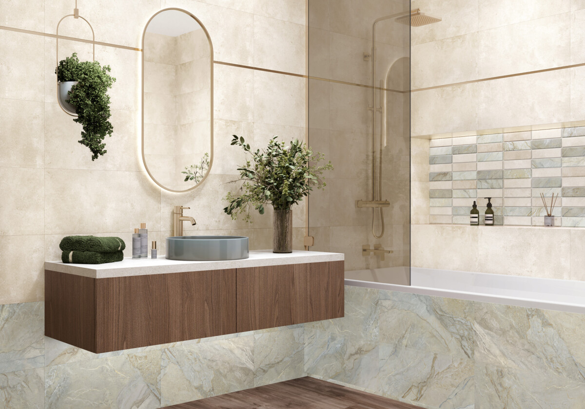 New Trend Арти Брик / Arty Brick Керамическая плитка настенная 300 x 600 x 9 WT36ARY55