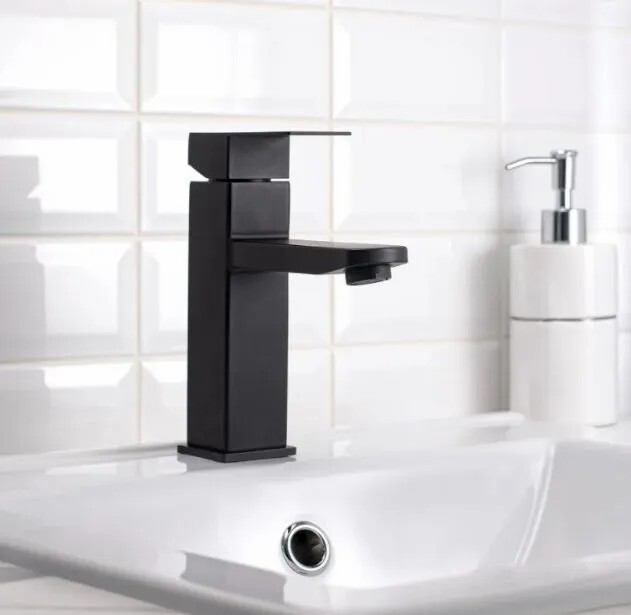 Смеситель для раковины Zerix KUB-001 Черный ZX3276