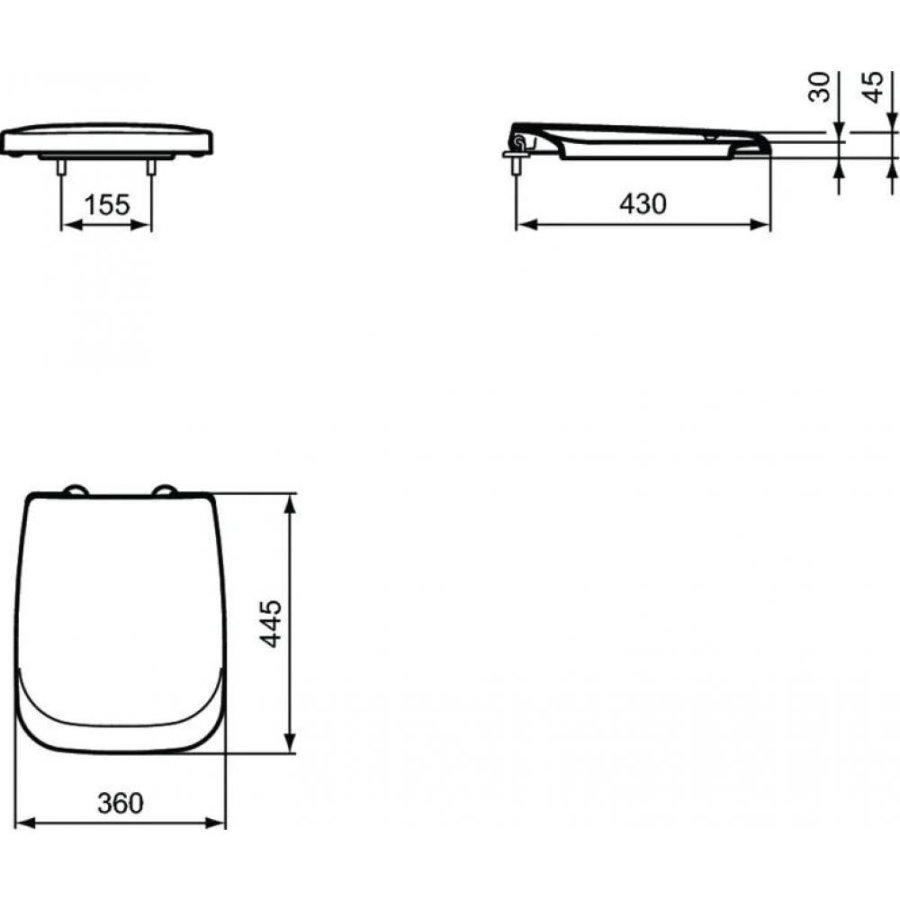 Ideal Standard Ventuno сиденье для унитаза T663801