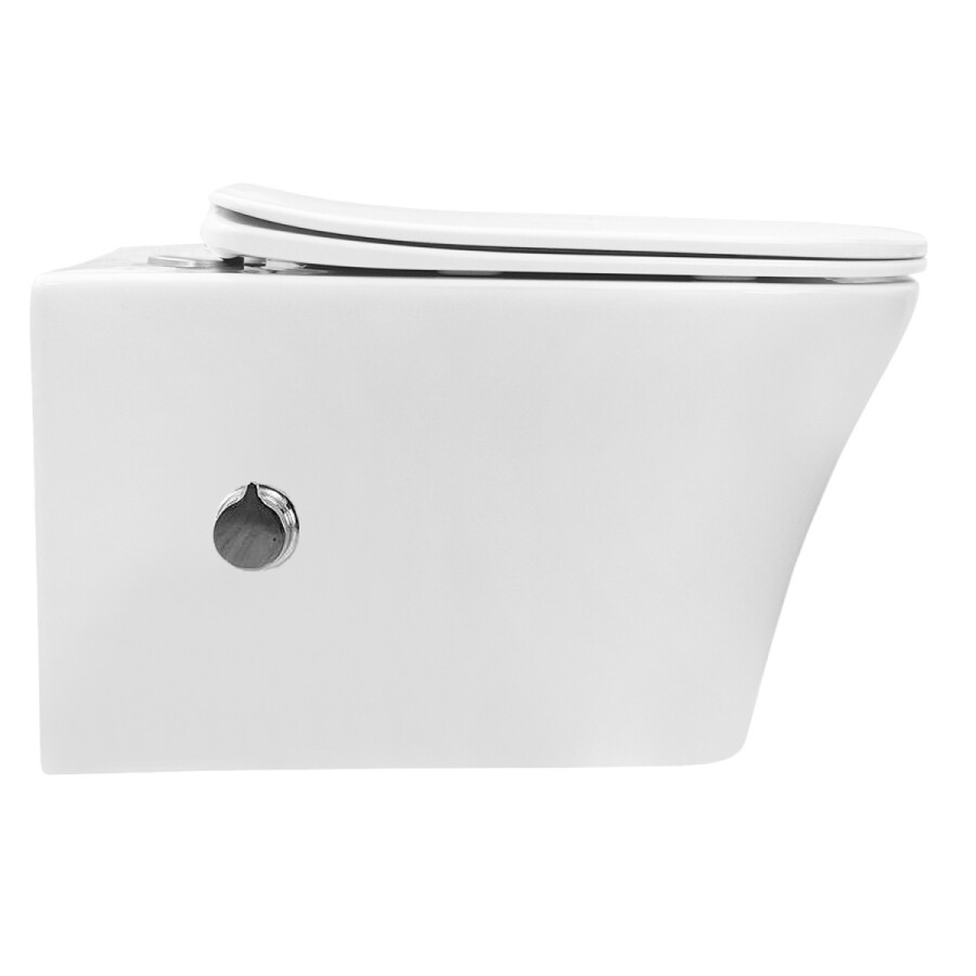 Унитаз подвесной Azario Nove 350х520х365 безободковый, c функцией биде, в комплекте быстросъемное сиденье микролифт AZ-9321B